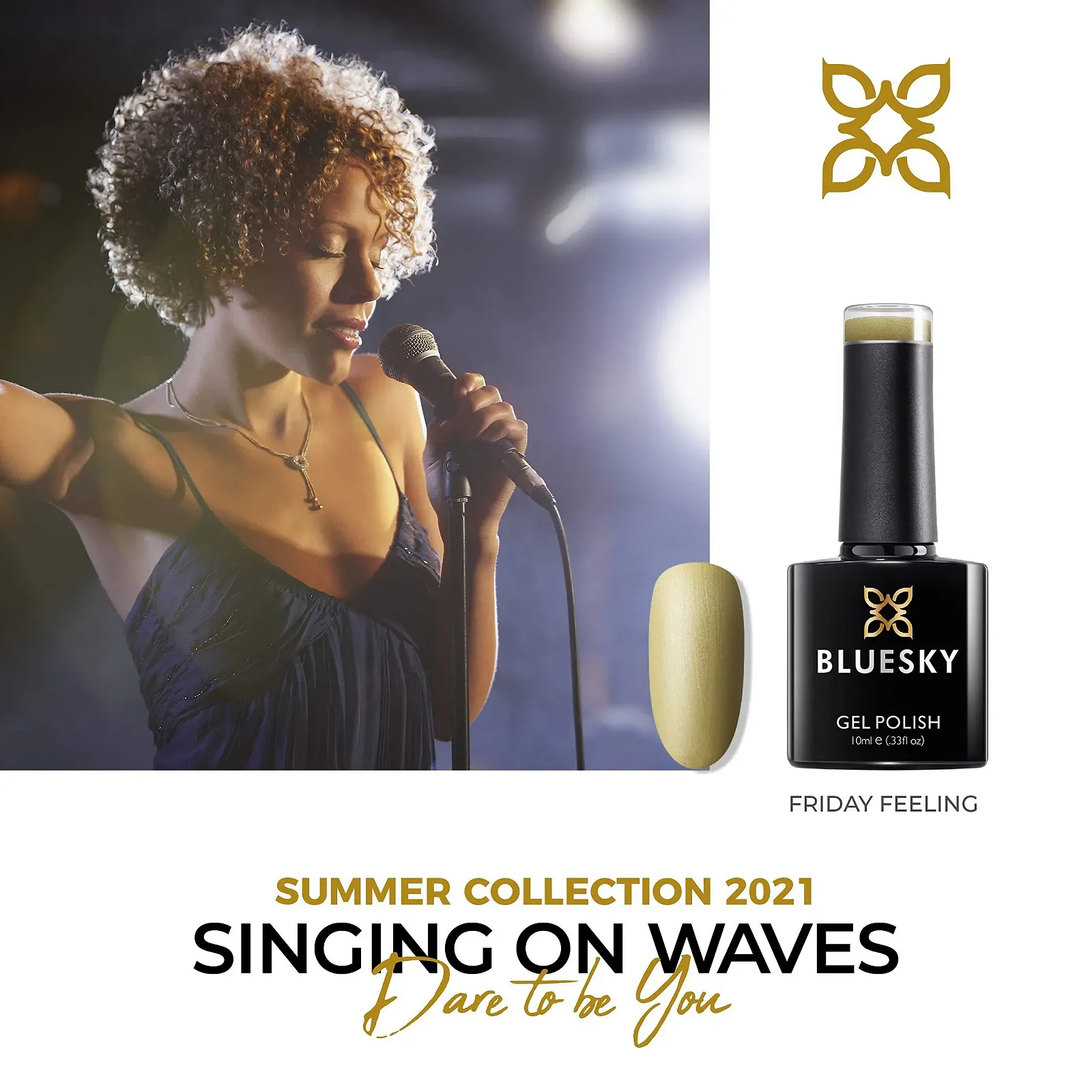 Гель-лак Bluesky Friday Feeling Ss2121 10 мл, бронзово-коричневый, золотой перламутровый шиммер, металлик, фото №2 Гель-лак Bluesky Friday Feeling Ss2121 10 мл, бронзово-коричневый, золотой перламутровый шиммер, металлик, фото №2