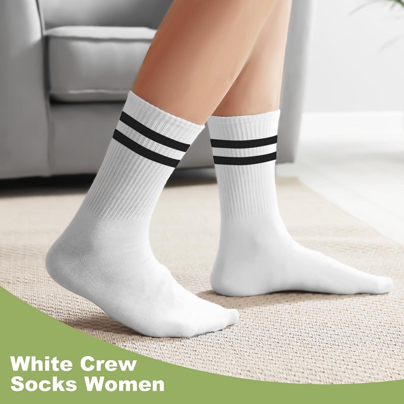 Носки теннисные Женские 6 пар Хлопковые Белый, Черный, Серый, фото №5