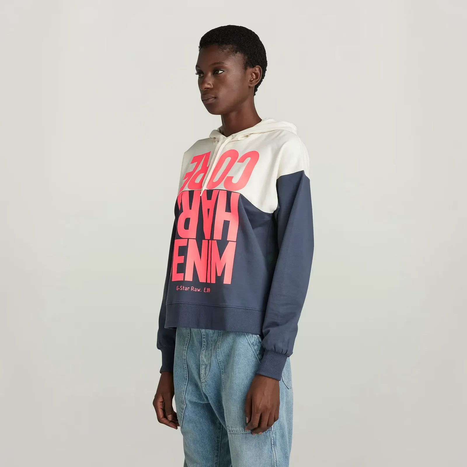 Жіночий світшот G-Star RAW Hard Core Denim Hoodie Color B - S, фото №2