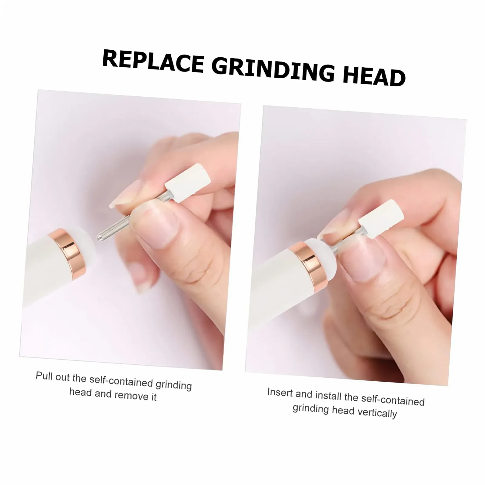 Маникюрный инструмент USB Аккумуляторный Белый Пластик, фото №4 Маникюрный инструмент USB Аккумуляторный Белый Пластик, фото №4