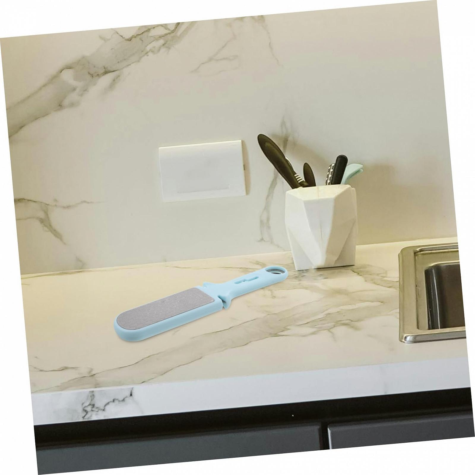 Точильный камень с держателем профессиональный ручной портативный PP Небесно-голубой, фото №5