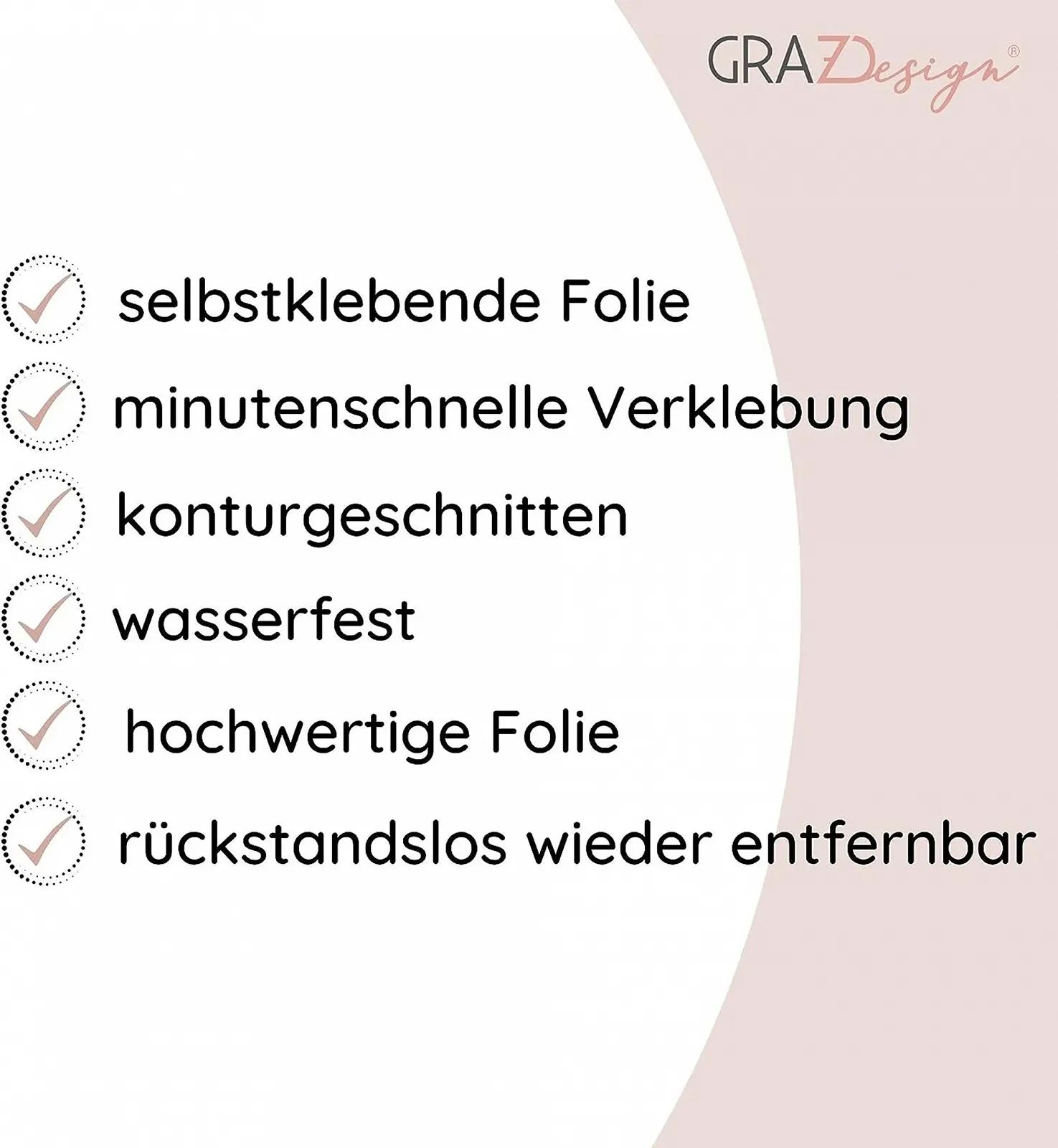 Наклейка на стену GRAZDesign Sei du selbst 60 x 50 см Light Blue, фото №5