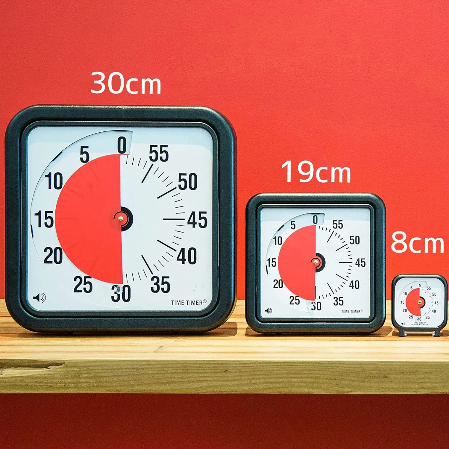 Визуальный аналоговый таймер Time Timer 12 дюймов 60 минут Настольный или настенный, фото №3