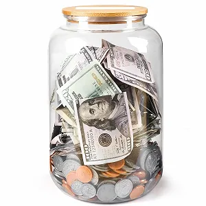 Скарбничка-свиня велика пластикова прозора PET - Фото 1