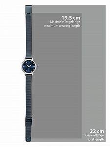 Женские часы Eastside 10080140 Аналоговый Кварцевый Механизм Браслет из нержавеющей стали Синий, Без мотива synthetic.ua - Фото 1