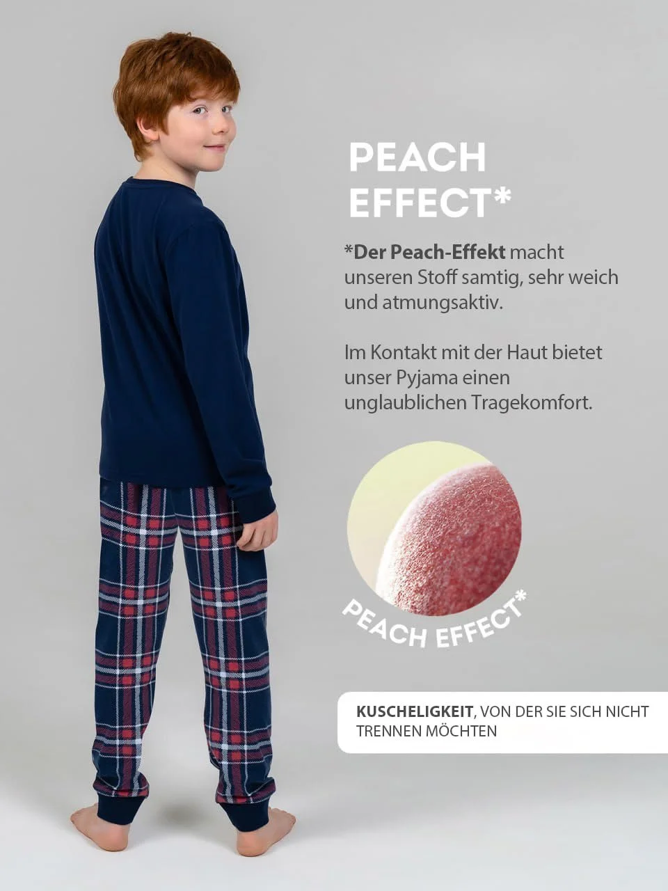 Піжама Rocks Me Baby Комплект дитячий однотонний верх з круглим вирізом та картаті штани Бавовняна, фото №6 Піжама Rocks Me Baby Комплект дитячий однотонний верх з круглим вирізом та картаті штани Бавовняна, фото №6