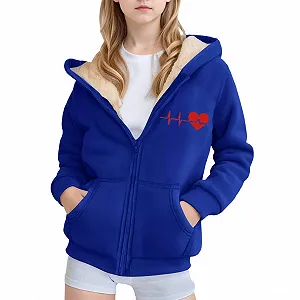 Зимняя куртка Детская Куртка с капюшоном с принтом Карманы Молния Плюшевая куртка Комфорт Спортивная куртка для отдыха Осенняя зимняя куртка Спортивная куртка с длинными рукавами - Фото 1