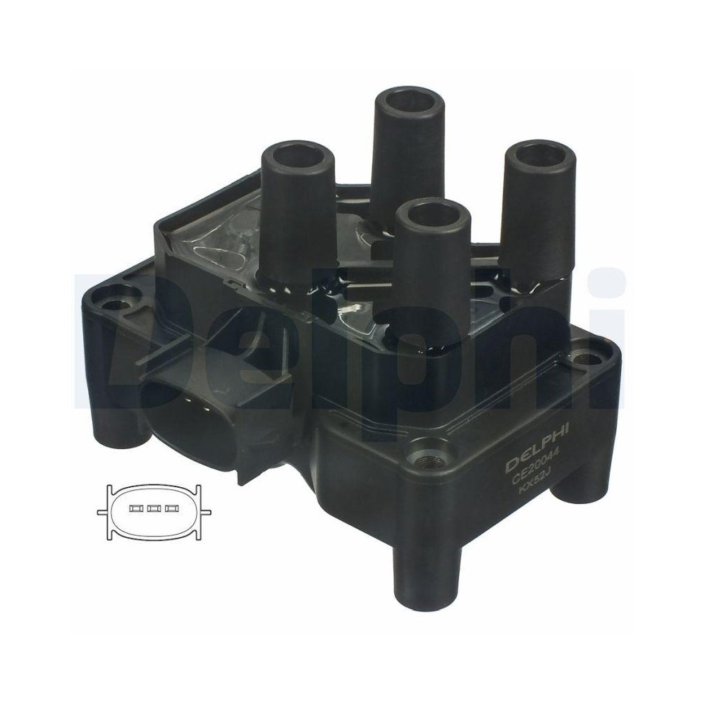 Катушка зажигания DELPHI CE20044-12B1 для FORD MAZDA VOLVO HITACHI FORD ASIA + OCEANIA, фото №1 Катушка зажигания DELPHI CE20044-12B1 для FORD MAZDA VOLVO HITACHI FORD ASIA + OCEANIA, фото №1