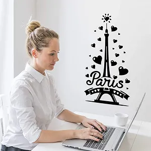Настінна наклейка Ейфелева вежа Знімна Вінілова Самоклеюча synthetic.ua - Фото 1
