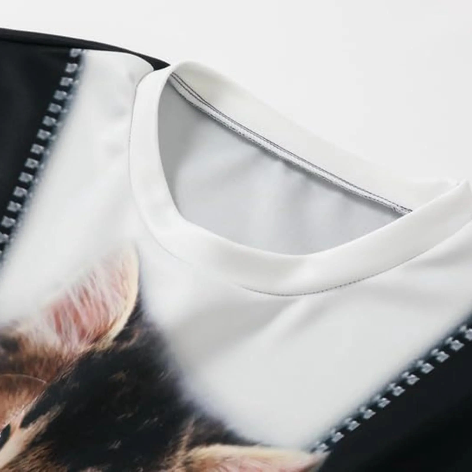 Женский Свитшот Оверсайз с Длинными Рукавами, Принтом Милой Кошки, 3D-Пуловер, Свитшот с Котами, Спортивный Пуловер, Женский Свитер с Круглым Вырезом и Узором Кота, Теплый Свитер с Длинными Рукавами, Без Капюшона, фото №6