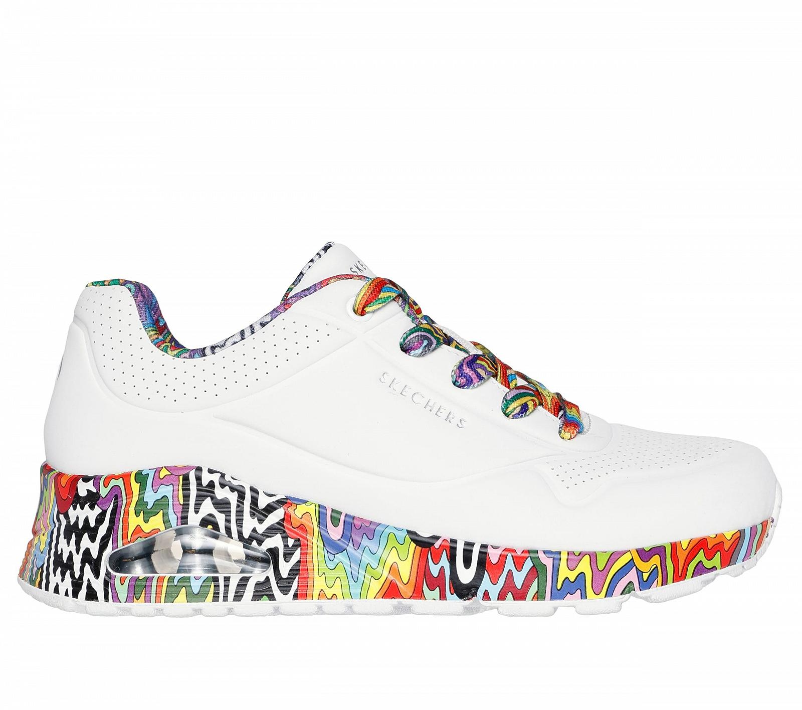 Кроссовки Skechers Jen Stark: UNO - Mini Drip 177959-WMLT Женские, Белый/Мульти, фото №5