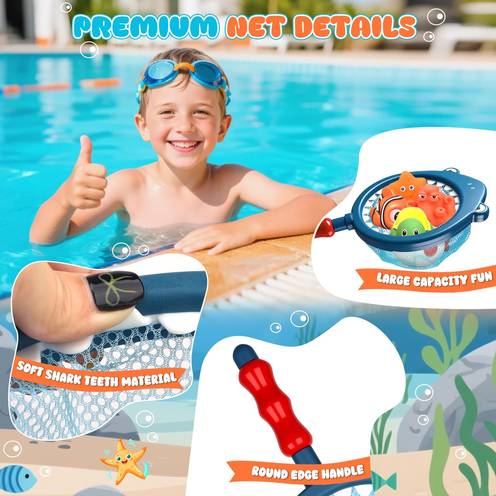 Игрушки для ванны 10 штук, Водонагреватель для ванны, фото №5