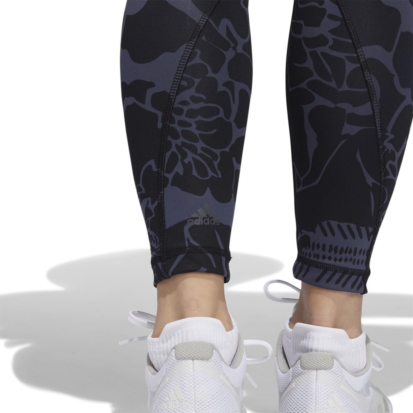 Леггинсы adidas Серый, Черный, Цветочный HD4458, фото №6