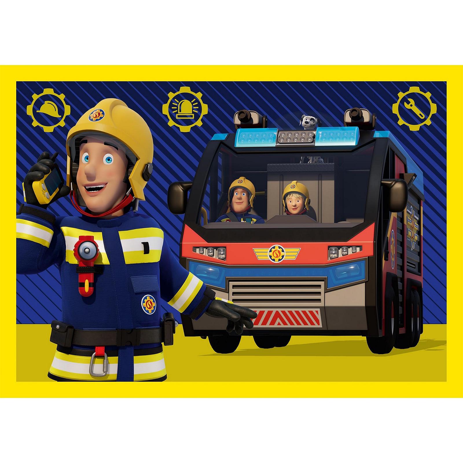 Пазл Trefl Fireman Sam Fireman in Action 4-в-1 35-70 елементів, фото №2