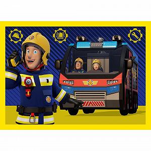 Пазл Trefl Fireman Sam Fireman in Action 4-в-1 35-70 елементів synthetic.ua - Фото 1