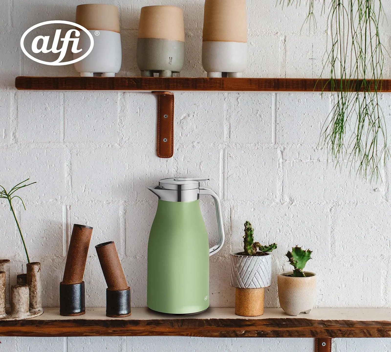 Термос-кавник alfi Skyline 1.0 л, матовий, термос з нержавіючої сталі з гігієнічною вставкою із загартованого скла, фото №2