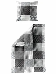 Постельное белье фланелевое Bierbaum 6277, серебристый synthetic.ua - Фото 1