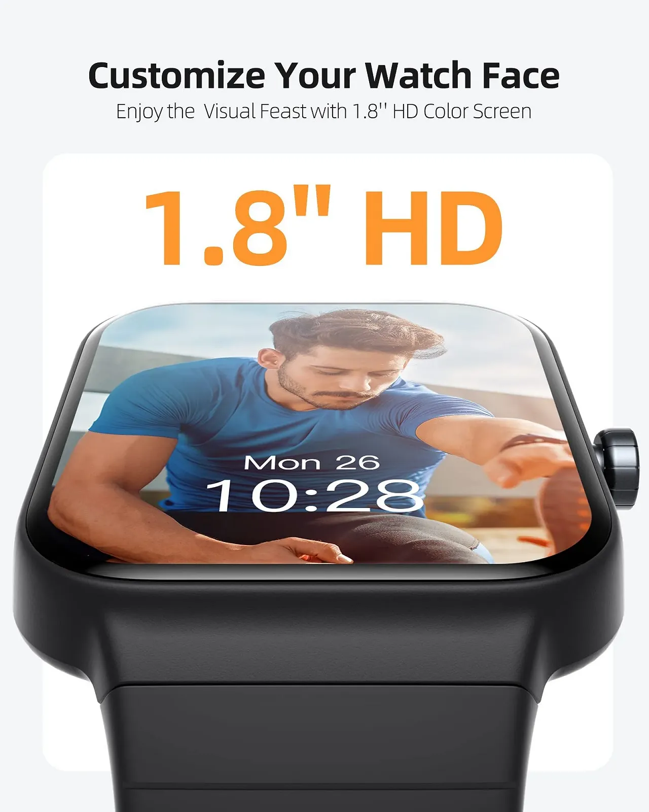 Смарт-годинник Parsonver GOPO1 Чоловічий з функцією телефона, 100+ спортивних режимів, фітнес-трекер, фото №7 Смарт-годинник Parsonver GOPO1 Чоловічий з функцією телефона, 100+ спортивних режимів, фітнес-трекер, фото №7