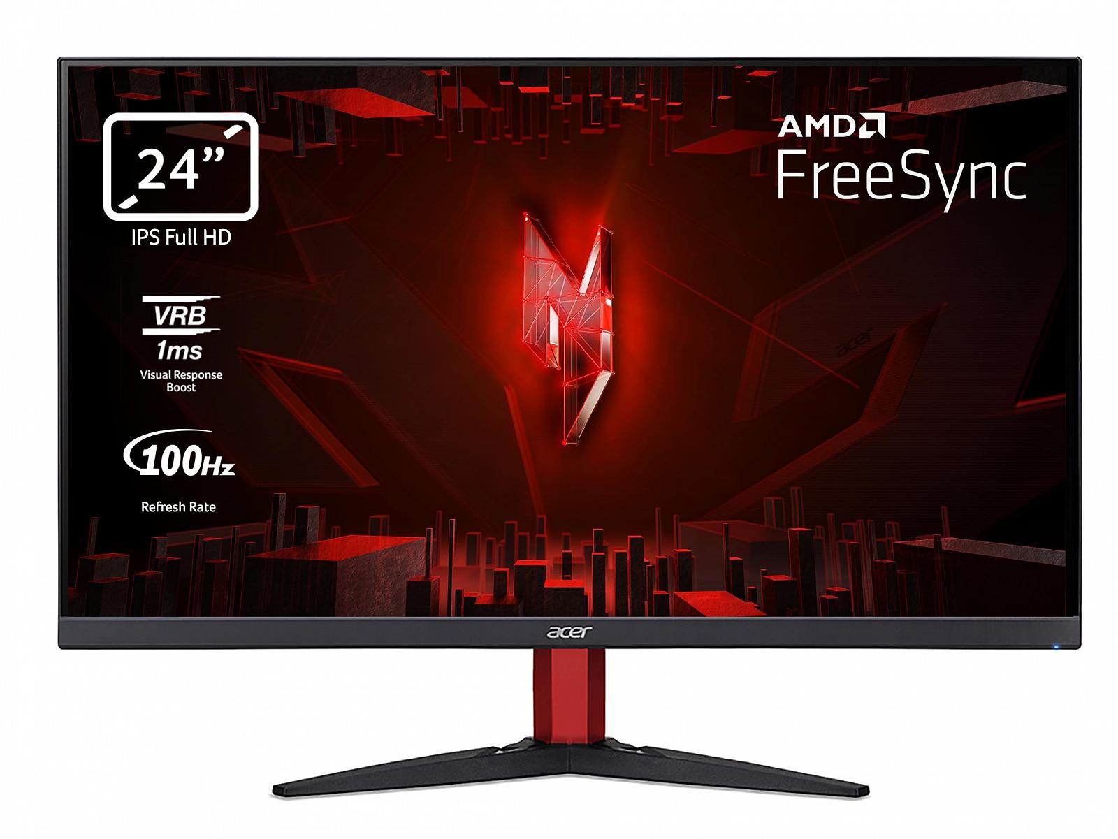 Монітор Acer Nitro KG242YE 23.8 дюйма (60 см екран) Чорний, фото №1