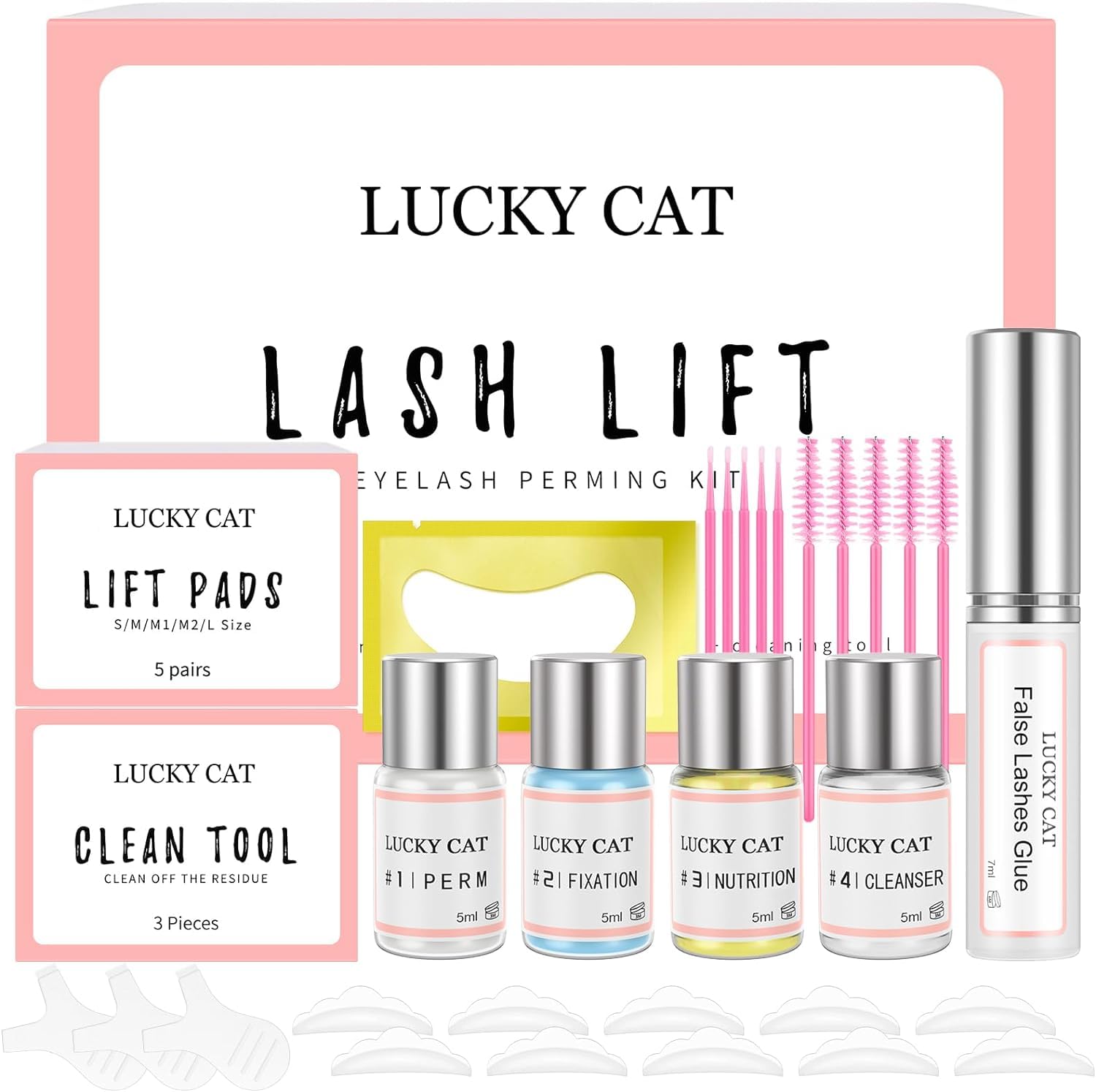 Еyelash Weixinbuy Lifting Set Starter Kit Lash Extensions Curling Lifting Kit Semi-Permanent Curling Perming Wave Suitable for Salon, фото №1