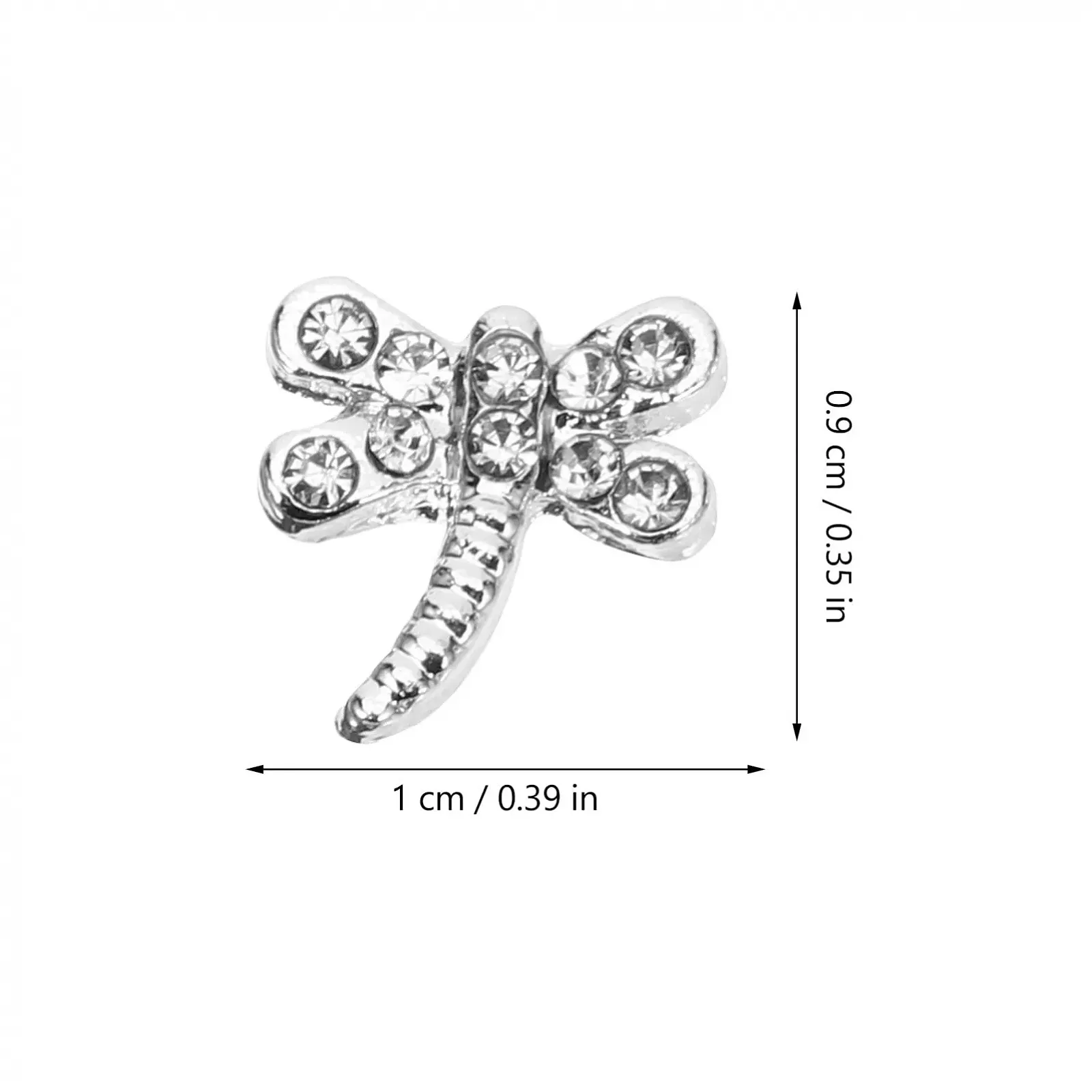 Украшение для ногтей Стрекоза 20шт Блестящий декор для ногтей, фото №8