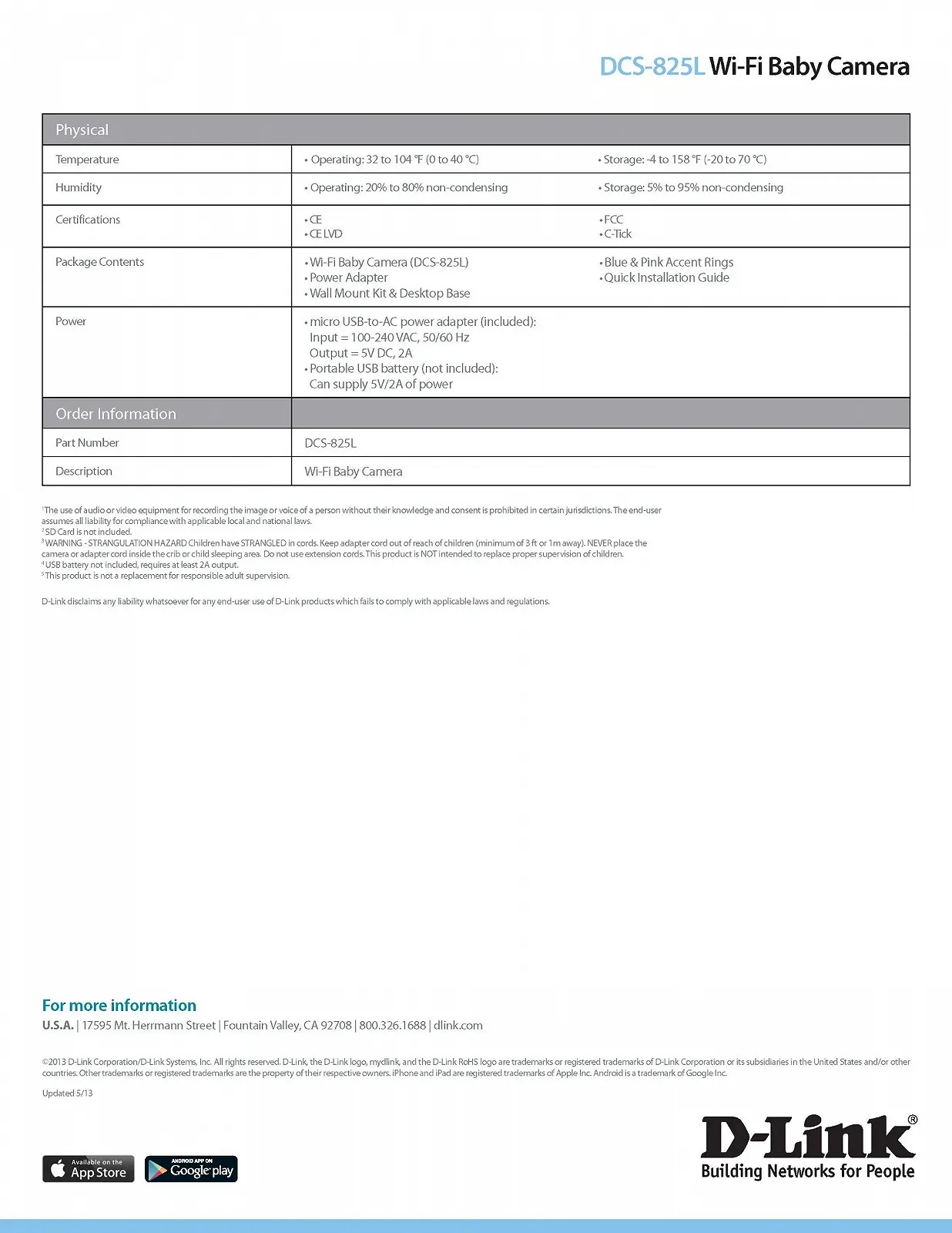 Відеоняня D-Link DCS-825L Wi-Fi HD Baby Monitor, фото №13