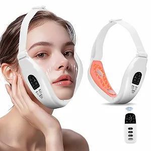 Масажер для корекції V-контуру обличчя EMS 6 режимів 18 рівнів інтенсивності 40°C З пультом ДК Складаний - Фото 1