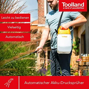 Електричний обприскувач Toolland 6 л Lithium Battery телескопічна штанга synthetic.ua - Фото 1