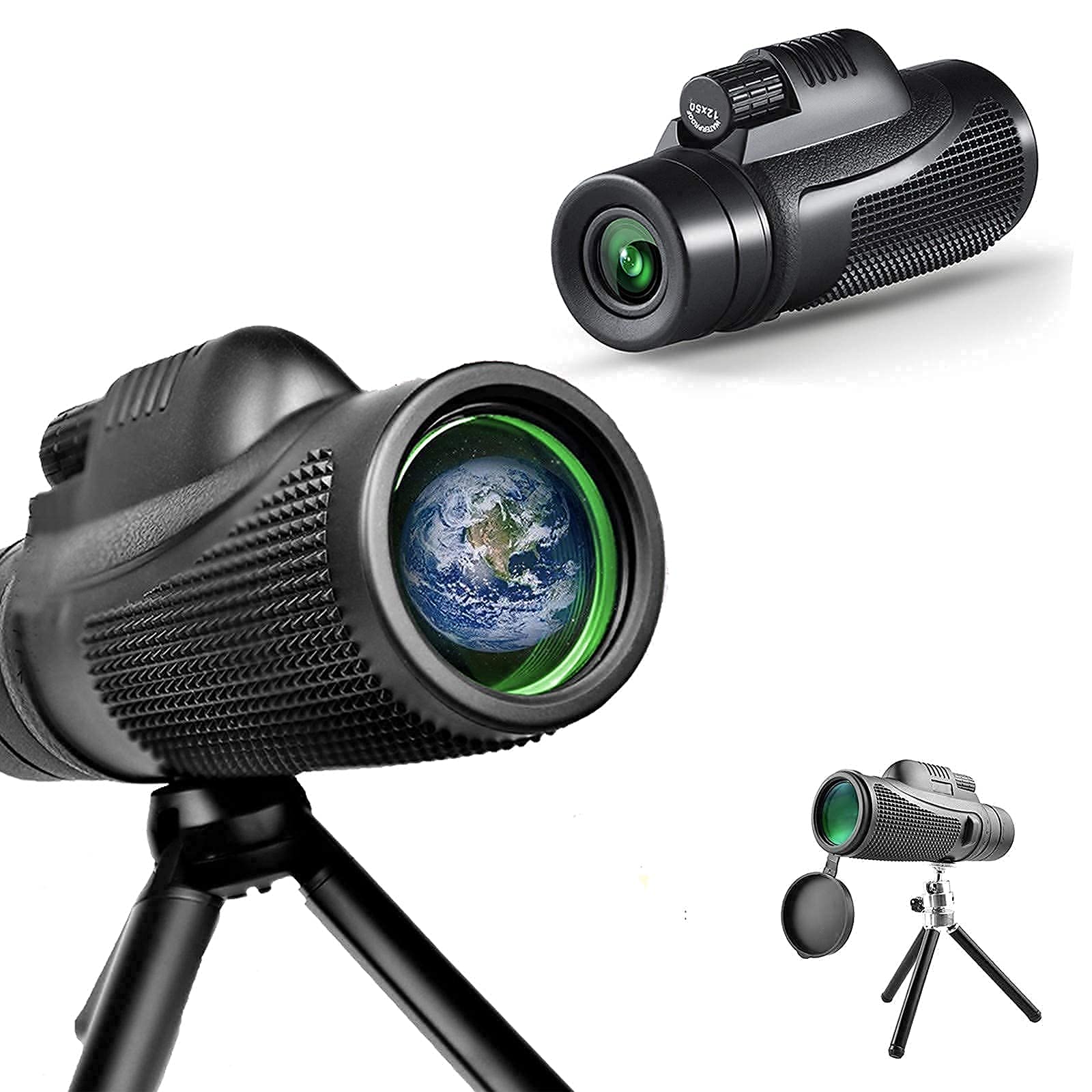 Телескопический монокуляр Telescope 40x60 с портативной зоной для пения со держателем для смартфона и штативом для наблюдения за птицами, фото №1