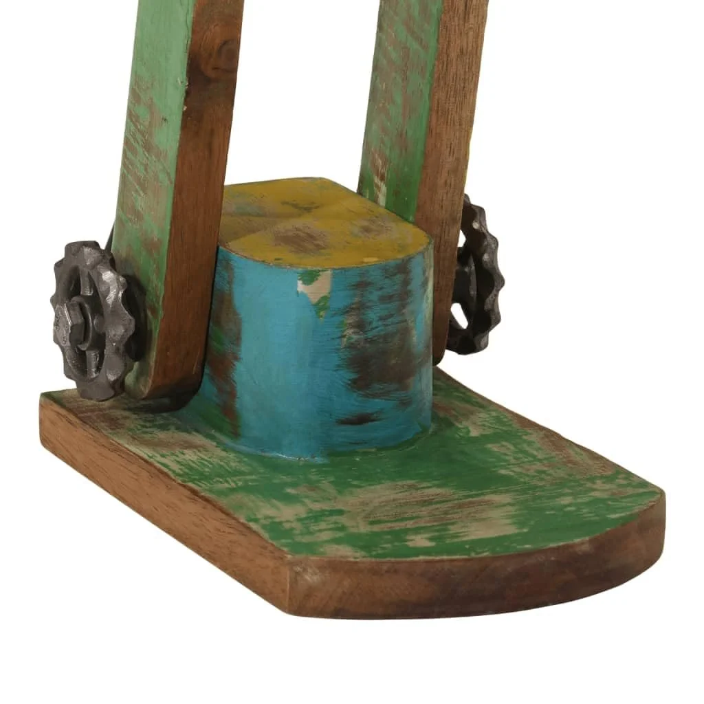 Настільна лампа vidaXL E27 25 Вт Iron Solid Wood Multicolor, фото №5