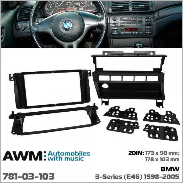 Перехідна рамка BMW 3 E46 AWM 781-03-103, фото №6