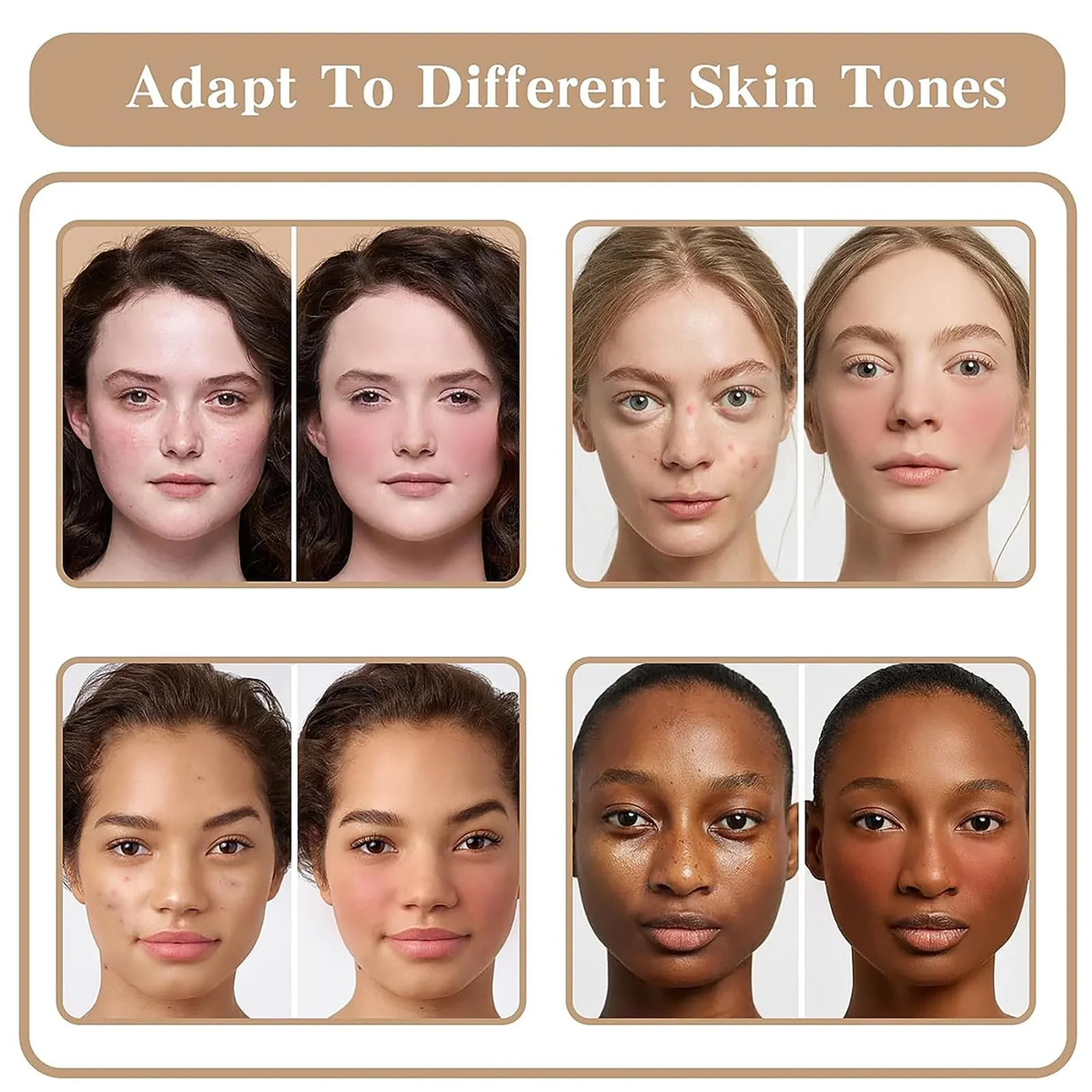 Палетка консилерів і хайлайтерів Joyeee 12 кольорів, палетка кремового макіяжу з 11 кистями, фото №6