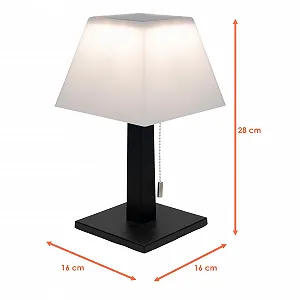 Настільна лампа 2-in-1 Solar and Battery 28 см 3 рівні яскравості Warm White synthetic.ua - Фото 1