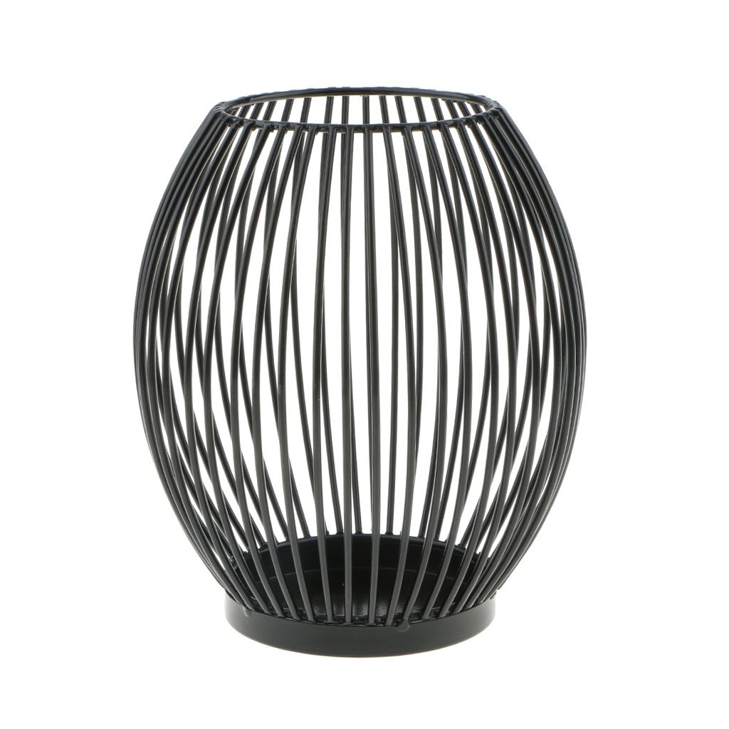 Подсвечник D Dolity Metal Wire Candle Holder Oval Basket Holder Small, фото №3