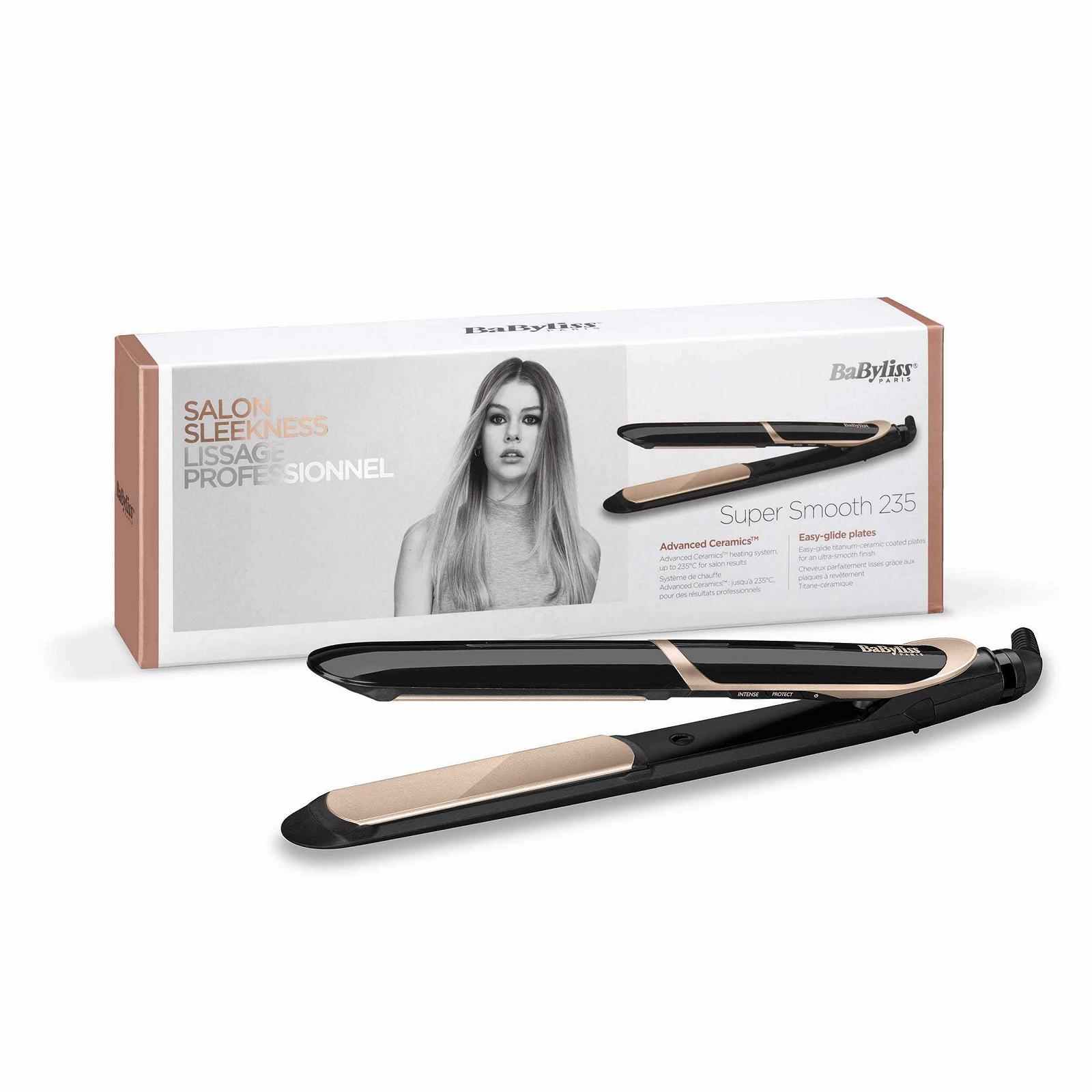 Фен BaByliss Hydro-Fusion D773DE, Ледяной Голубой и Выпрямитель Super Smooth 235 ST393E, фото №6