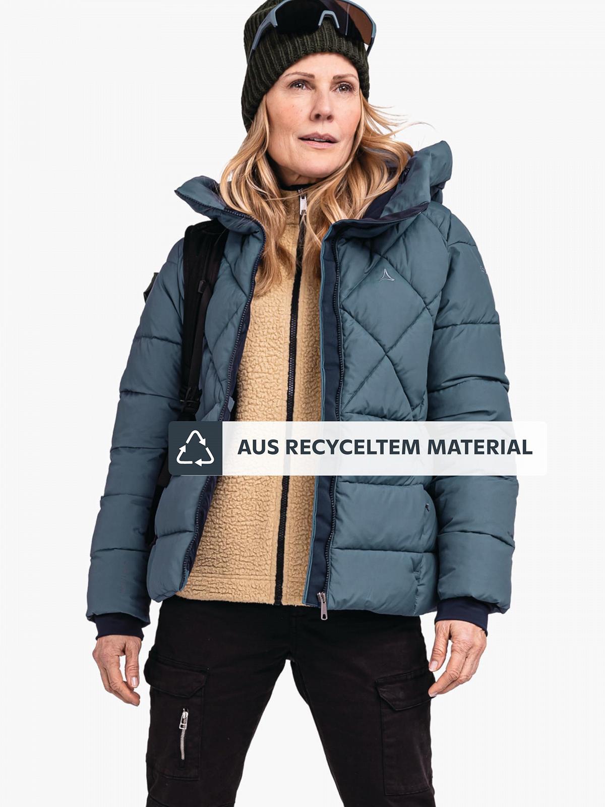 Куртка Schöffel Damen Ins Jacket Boston L, теплая зимняя куртка из переработанных материалов, легкая стеганая куртка с капюшоном, ветронепроницаемая и водоотталкивающая, фото №2