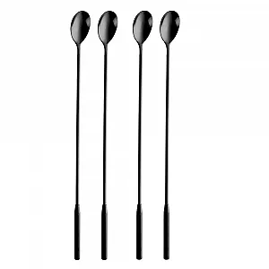 Ложки для змішування коктейлів, Black, 4 шт. - Фото 1