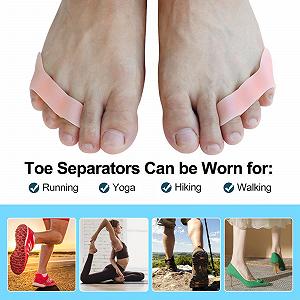 Роздільник для мізинця 3-отвори 2шт/мішок Коректор вальгусної деформації synthetic.ua - Фото 1