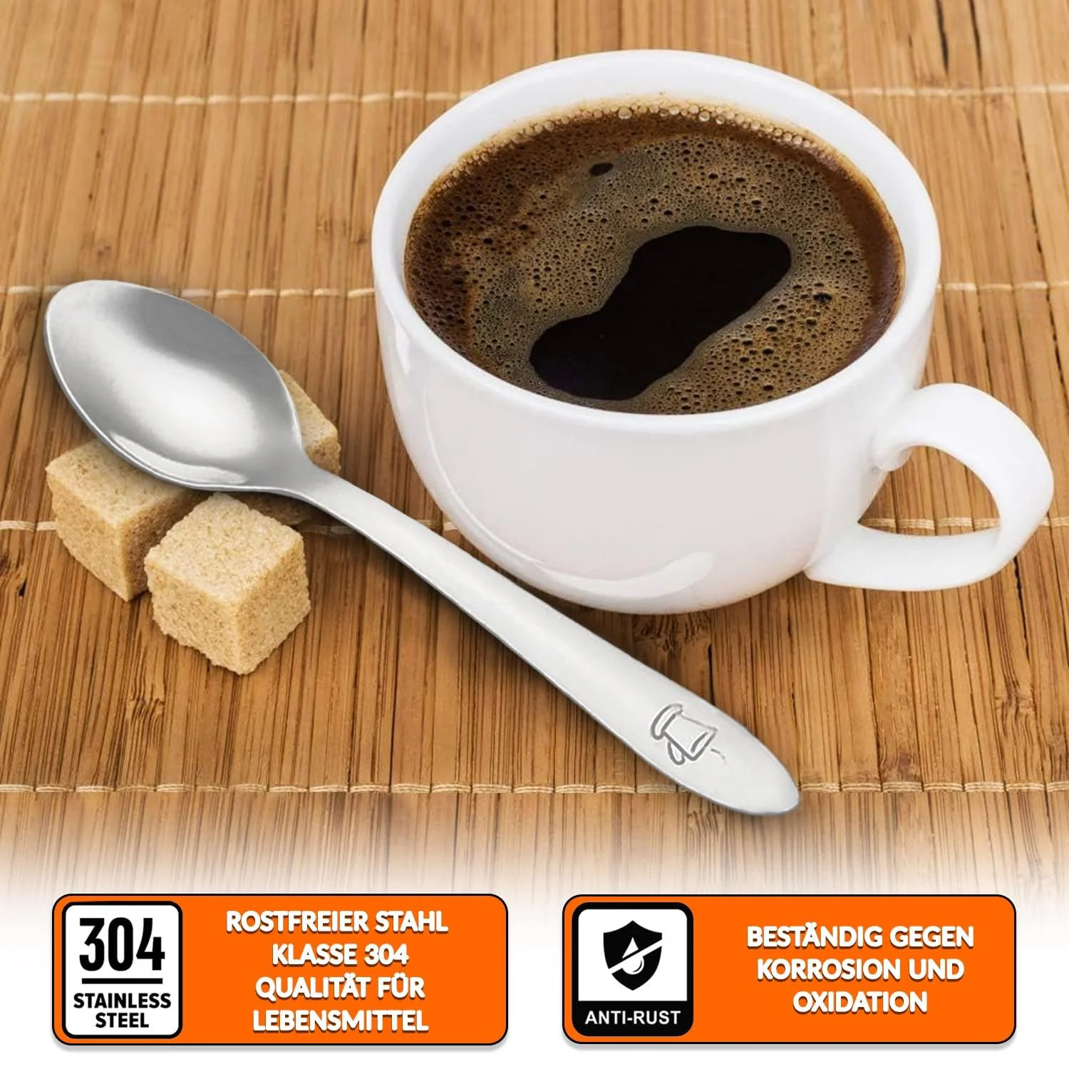 Ложки для еспресо Маленькі з нержавіючої сталі 24 штуки 10 см, фото №3