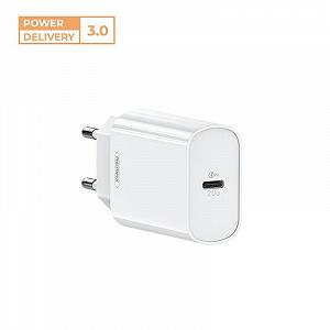 Сетевое зарядное устройство Remax Jane Series 20W RP-U70 W 1USB 3А White - Фото 1