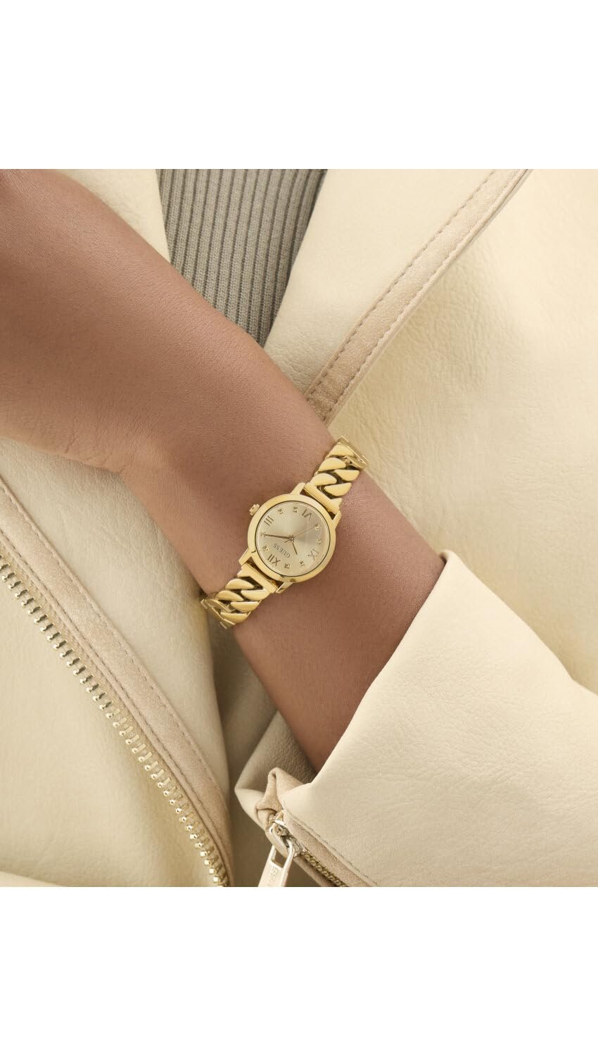 Женские часы GUESS Аналоговые GW0867L2 Шампань, фото №4 Женские часы GUESS Аналоговые GW0867L2 Шампань, фото №4