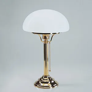 Настільна лампа Licht-Erlebnisse Youth Style E27 75 Вт 230 В Полірована латунь - Фото 1