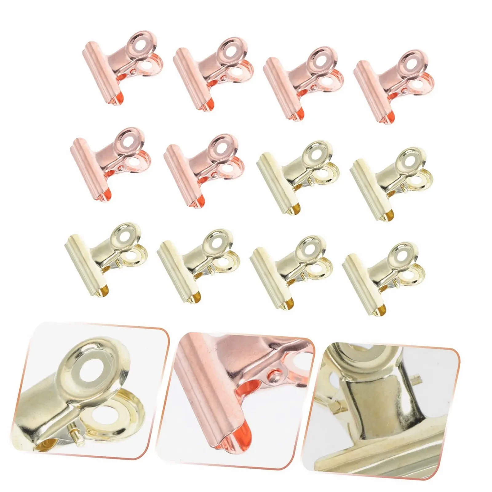 Кліпси OATIPHO для манікюру 12 шт. Рожеве золото, фото №7 Кліпси OATIPHO для манікюру 12 шт. Рожеве золото, фото №7