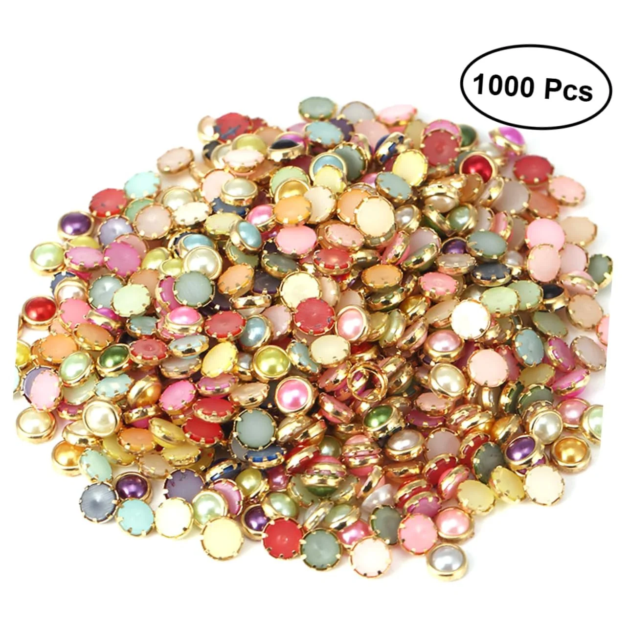 Стрази Круглі Плоскі FOMIYES 1000 шт, фото №9