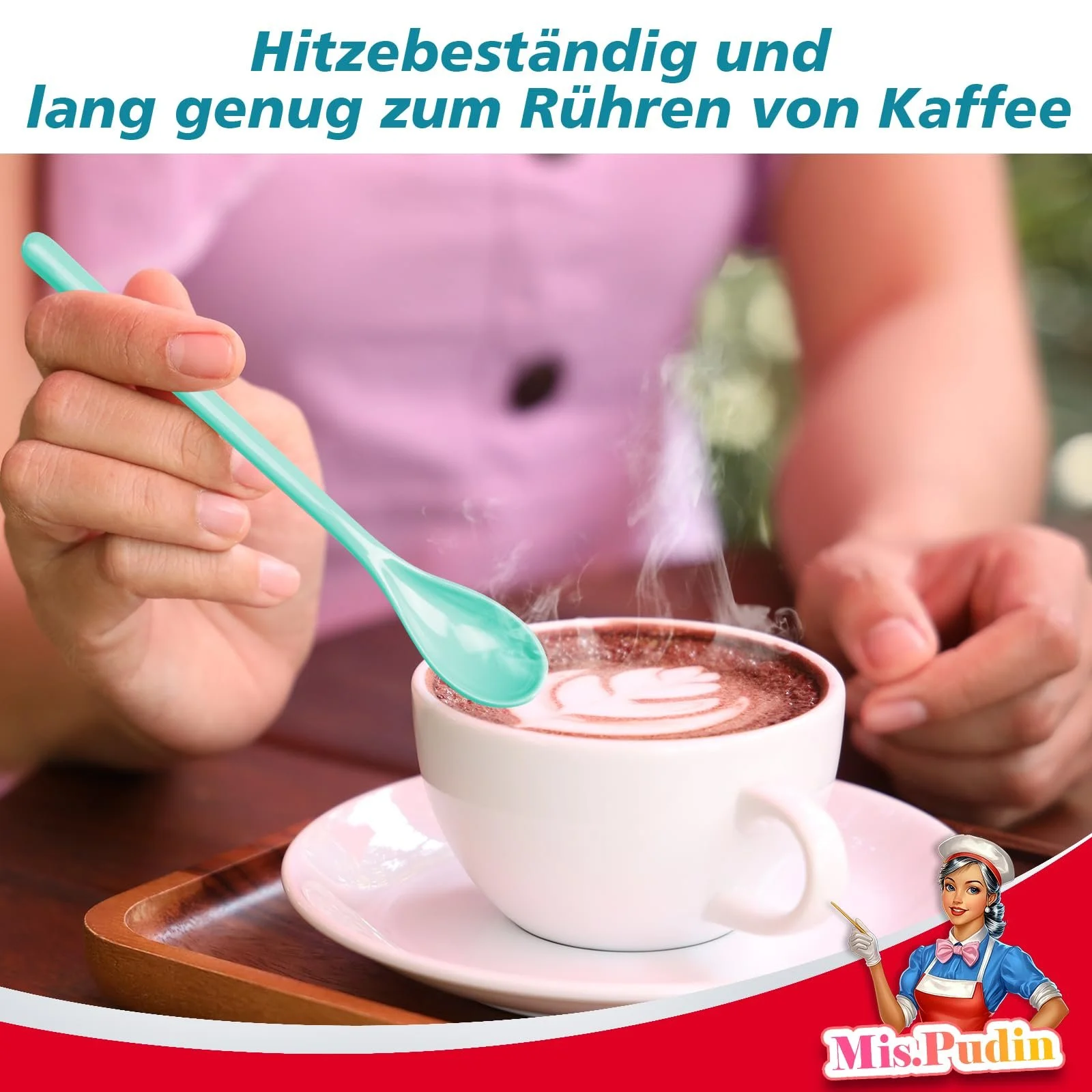 Набір пластикових ложок, 10 шт, довгі, фото №6