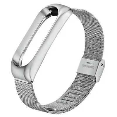 Ремешок для фитнес браслета BeCover Metal Xiaomi Mi Smart Band 5 Silver 705147, фото №1