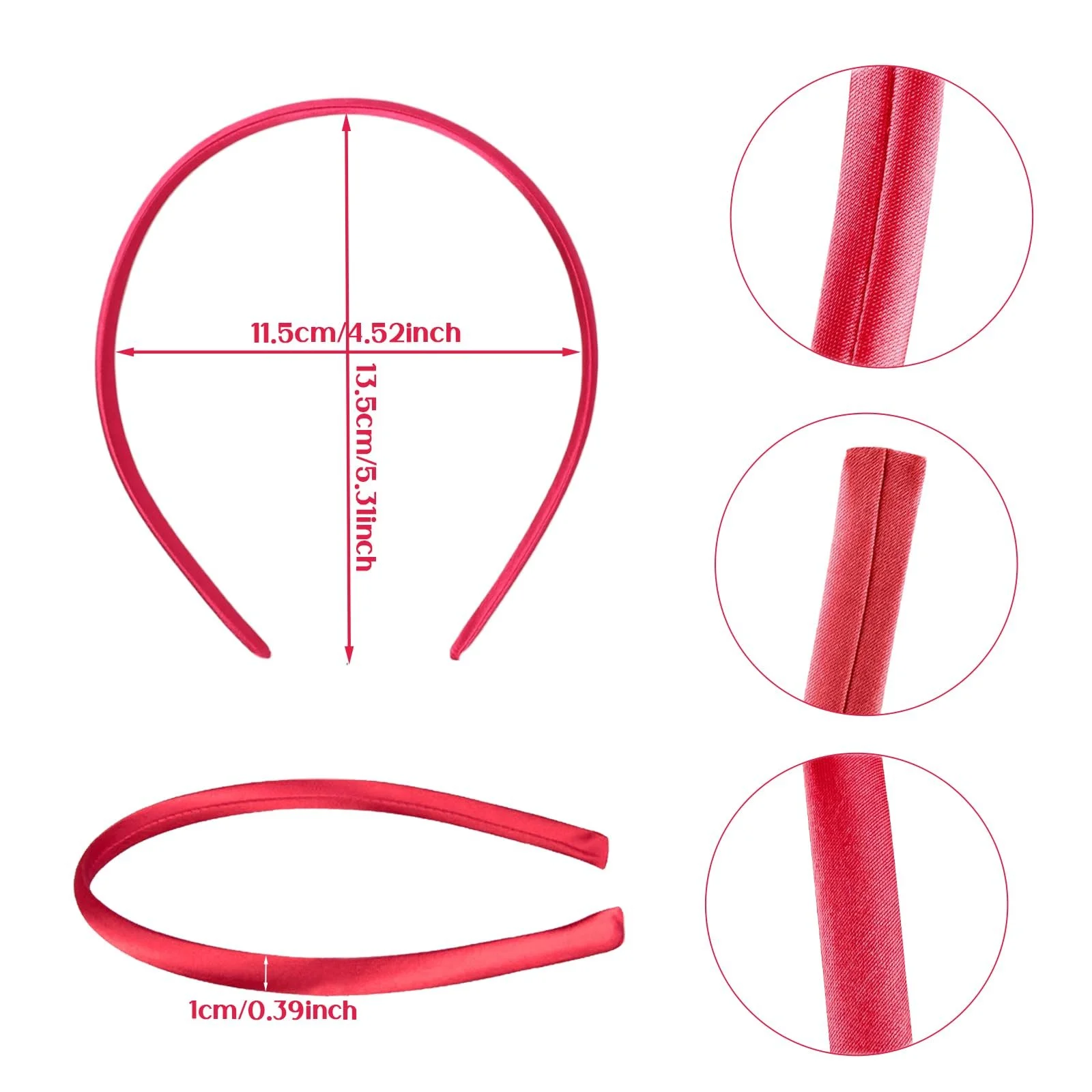 Обруч Атласный 1 см, фото №2