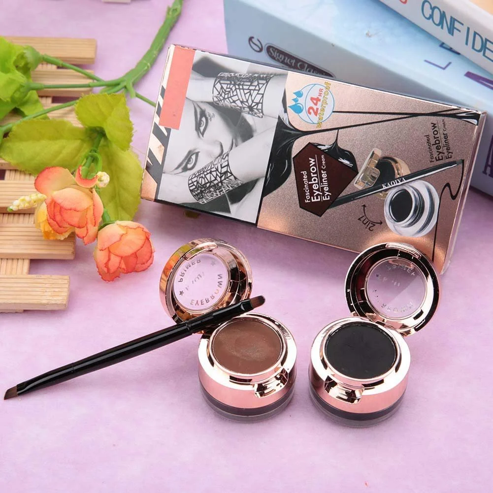 Підводка для брів 2-в-1 Коричневий, Чорний, фото №3 Підводка для брів 2-в-1 Коричневий, Чорний, фото №3