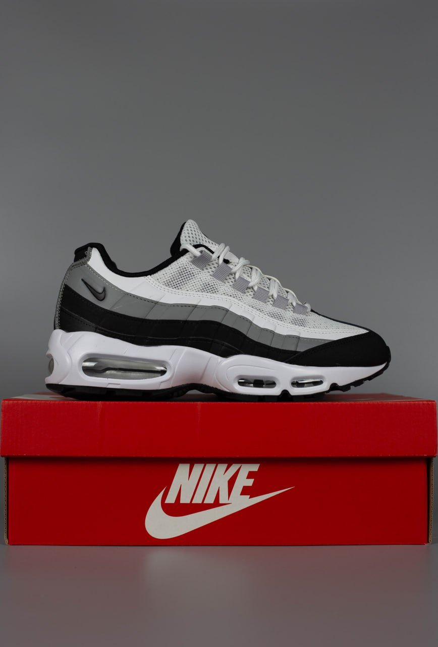 Мужские кроссовки Nike Air Max 95 White Black, фото №1 Мужские кроссовки Nike Air Max 95 White Black, фото №1