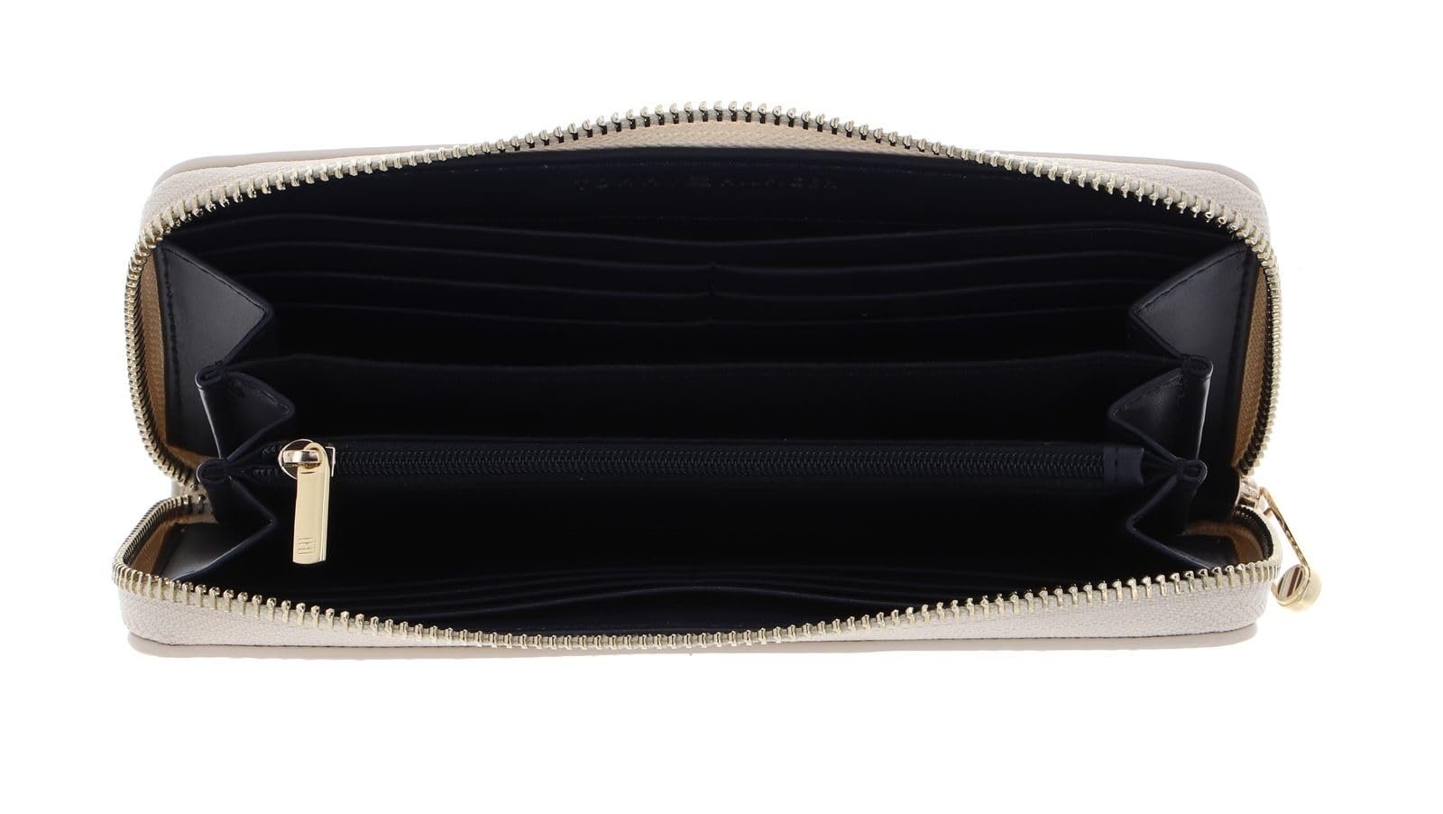 Кошелек TOMMY HILFIGER Iconic Tommy Large Zip Around Mono Sugarcane, Sugarcane, Классический, фото №2